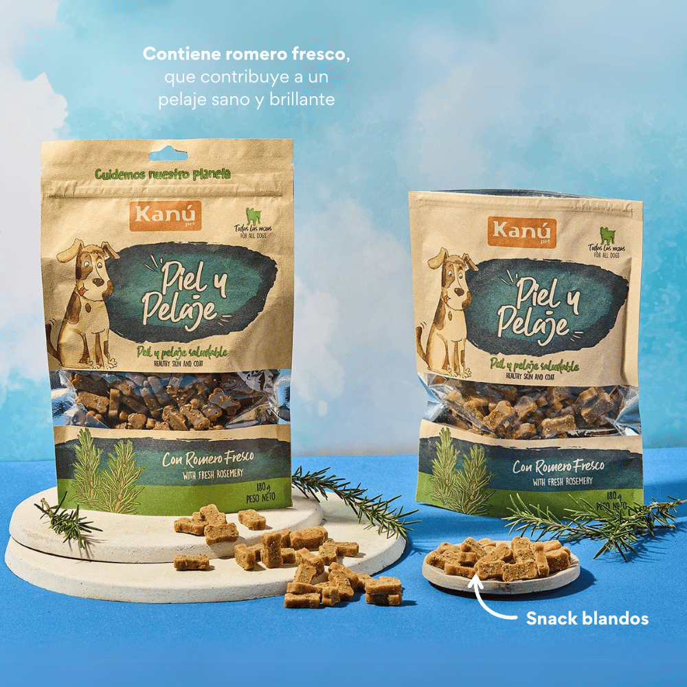 Snacks Galletas Kanu Pet Piel y Pelaje Para Perro  180 GR