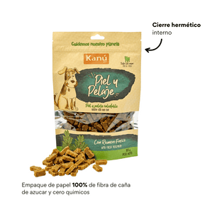 Snacks Galletas Kanu Pet Piel y Pelaje Para Perro  180 GR