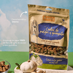 Galletas Blandas con Ajo Kanu Control Pulgas y Garrapatas Kanu Pet para Perro. 100% Naturales