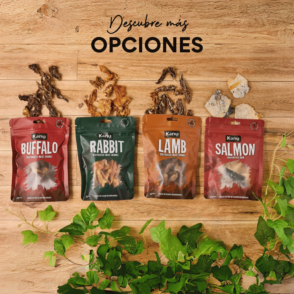 Snack de Trozos de Cordero Deshidratados Kanu Pet  para perros y gatos 100% Natural , Un solo ingrediente