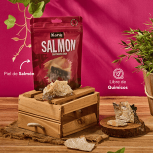 Snack de Kanu Pet de Salmoón Deshidratado Trozos para perros y gatos 100% Natural , Un solo ingrediente