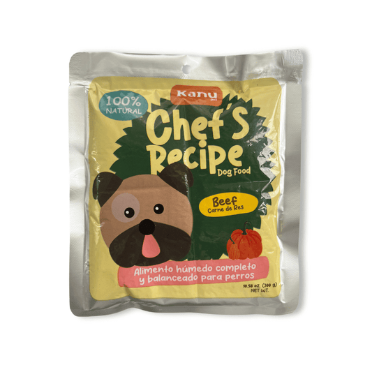 Alimento Completo Húmedo Kanu Pet Chefs Recipe  para perros sabor a Carne  300 Gr