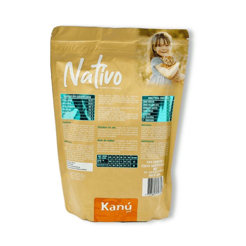 Alimento Para Gato - Kanu Nativo Mantenimiento Gatitos 1 LB