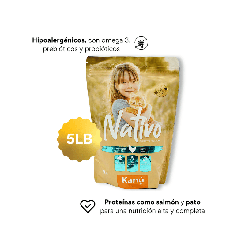Alimento Para Gato - Kanu Nativo Mantenimiento Gatitos 1 LB