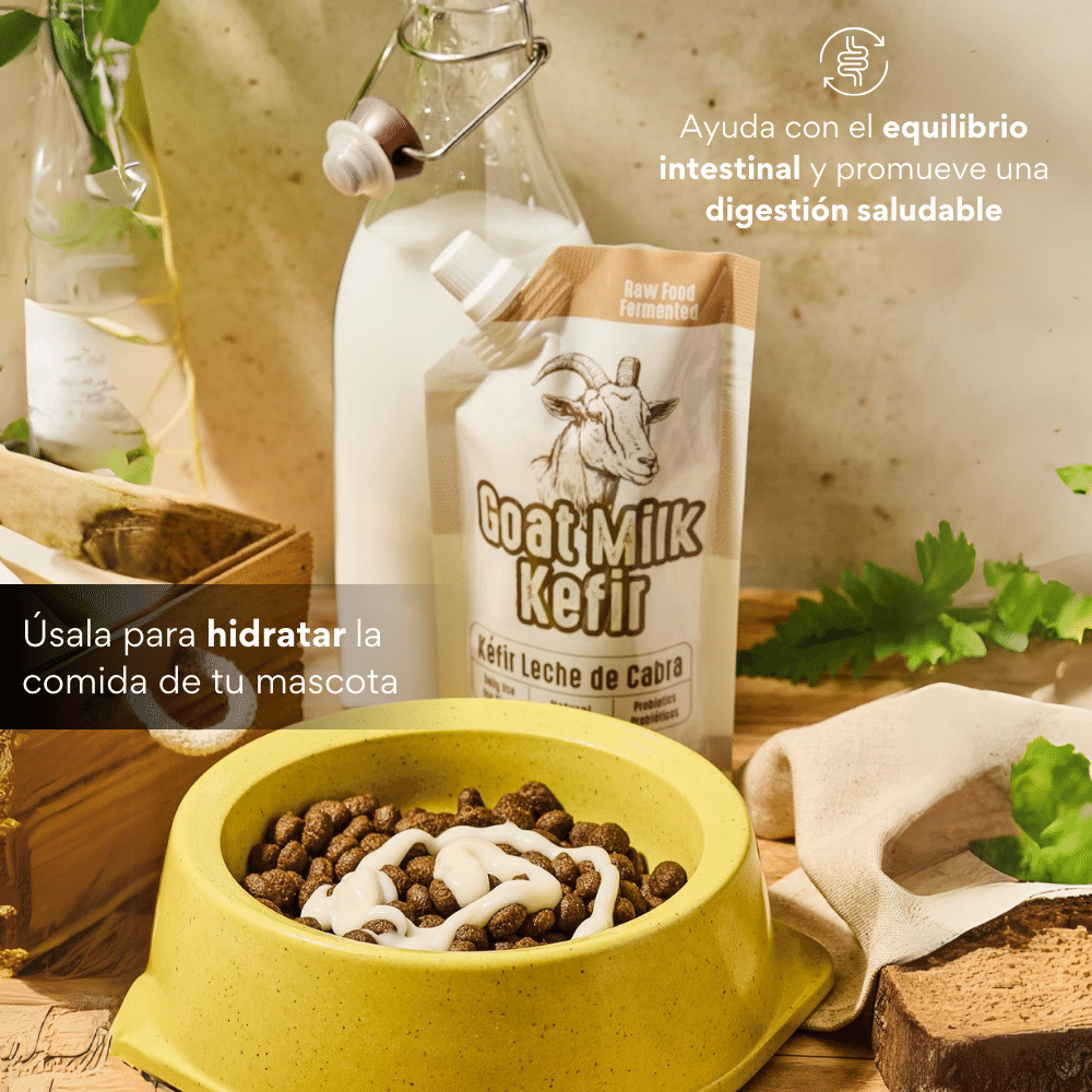 Suplemento Kéfir de Leche de Cabra Kanu Pet para Perro y Gato Sabor 100% Natural