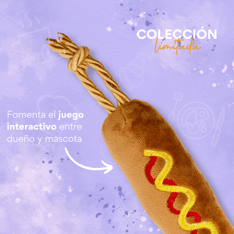Juguete de Peluche de Corn Hot Dog Kanu Pet  para Perro
