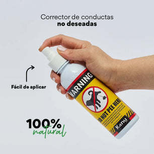 Spray de Adiestramiento  Don't Pee Here de Kanu Pet  para perros y gatos 100% Natural