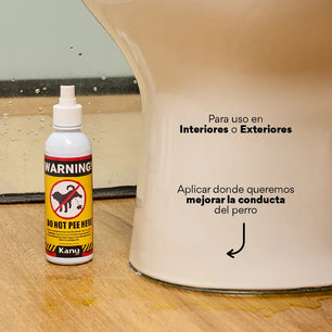 Spray de Adiestramiento  Don't Pee Here de Kanu Pet  para perros y gatos 100% Natural