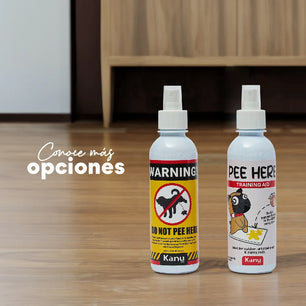 Spray de Adiestramiento  Pee Here  de Kanu Pet para perros y gatos 100% Natural