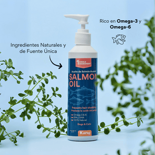 Suplemento Aceite de Salmón  Kanu Pet para perro y gato. Omega 3 y 6