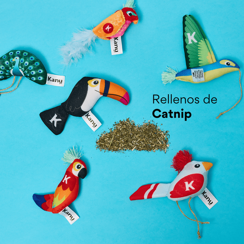 Juguete de Peluche Tucán con Catnip Kanu Pet para Gato