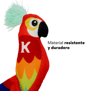 Juguete de Peluche Guacamaya con Catnip Kanu Pet para Gato