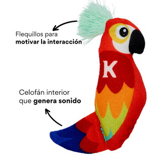 Juguete de Peluche Guacamaya con Catnip Kanu Pet para Gato