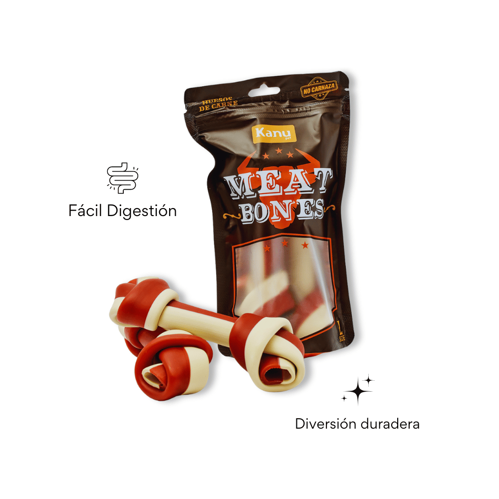 Snack Hueso Grande de Carne y Batata Kanu Pet Hueso para Perro L X 2 Ud