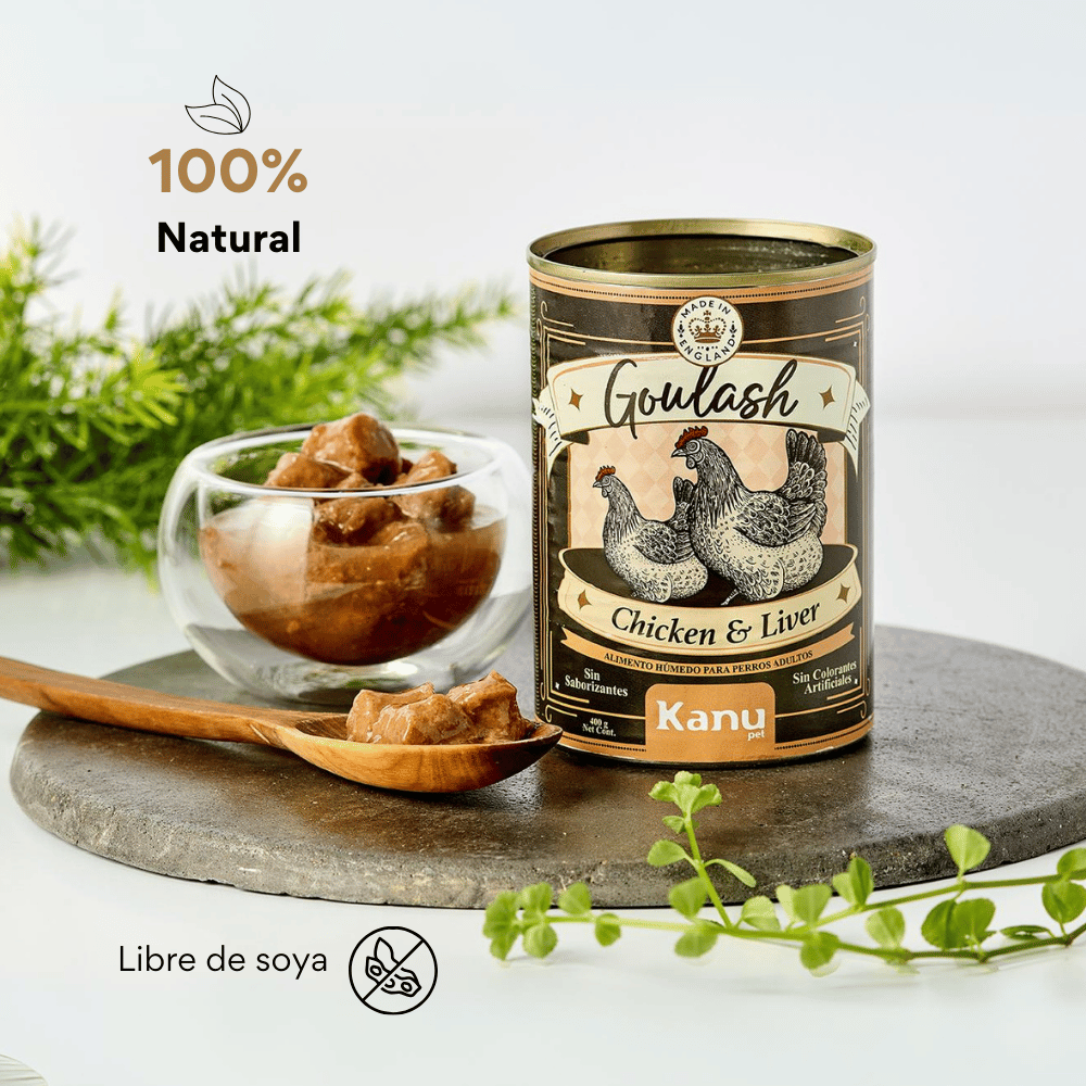 Alimento Húmedo Goulash Pollo Hígado Kanu Pet para perro adulto  x 400 g