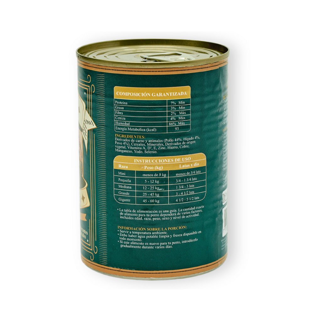 Alimento Húmedo Goulash Pollo y Pavo Kanu Pet para perro adulto x 400 g