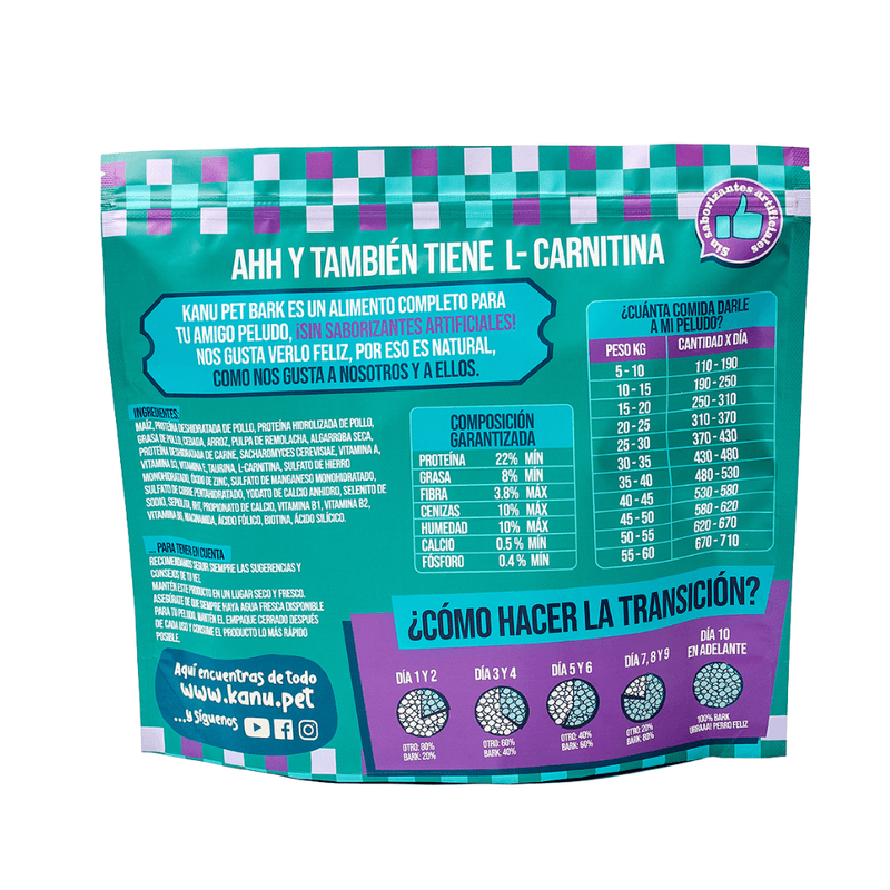 Alimento Seco Kanu Pet Bark para perro adulto todas las razas  sabor a Pollo
