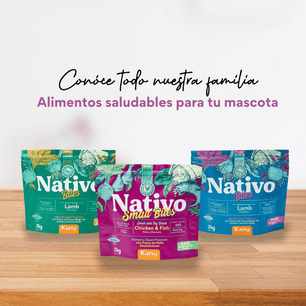 Alimento seco Nativo Bites Cordero Kanu Pet para cachorros