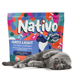 Alimento para gato castrado Nativo Light Kanu Pet x 2 Kg