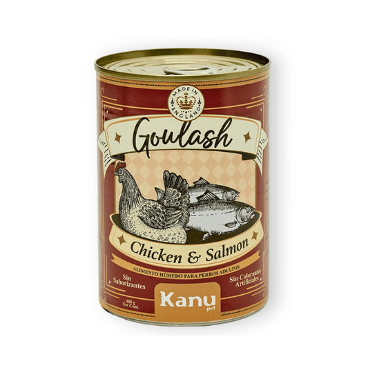 Alimento Húmedo Goulash Pollo y Salmón Kanu Pet  para perro adulto  x 400 g