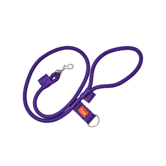 Correa Cuerda Redonda Kanu Pet con Argolla para Dispensador de Bolsas  para Perro  Morada