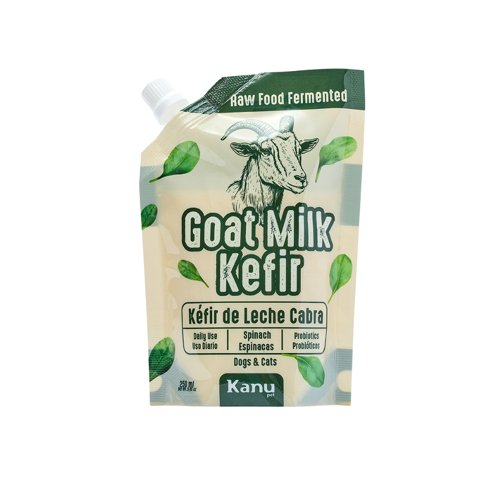Suplemento Kéfir de Leche de Cabra Kanu Pet para Perro y Gato Espinaca 100% Natural