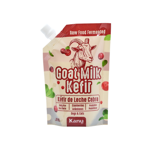 Suplemento Kéfir de Leche de Cabra Kanu Pet para Perro y Gato Arándanos 100% Natural