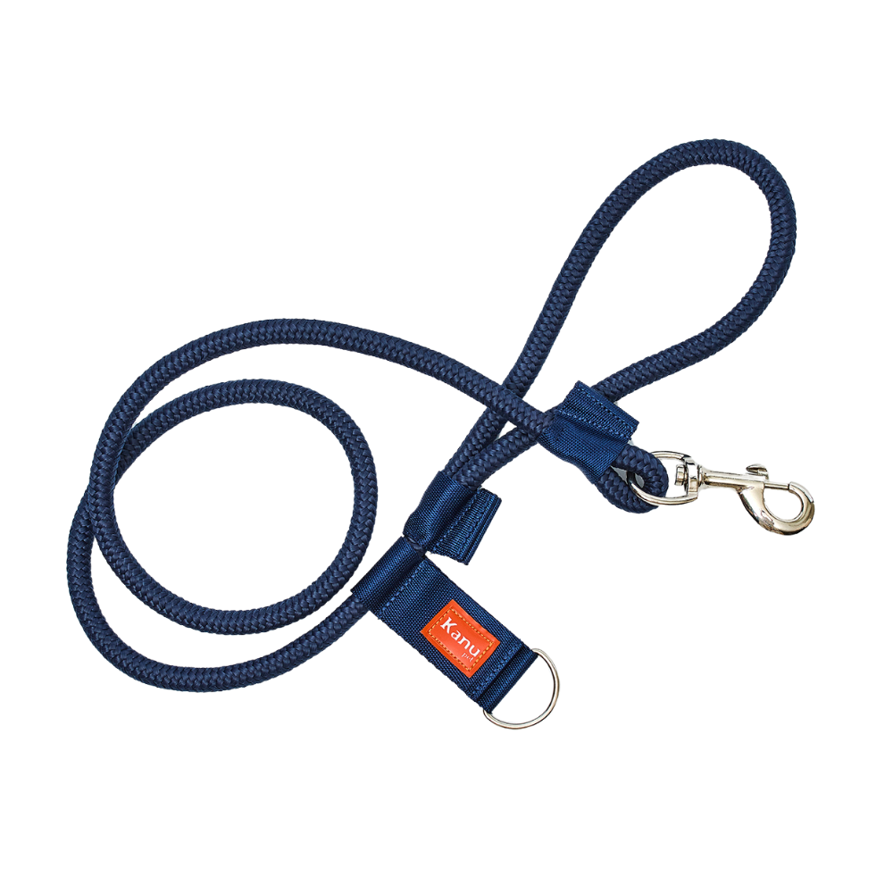 Correa Cuerda Redonda Kanu Pet con Argolla para Dispensador de Bolsas  para Perro  Azul