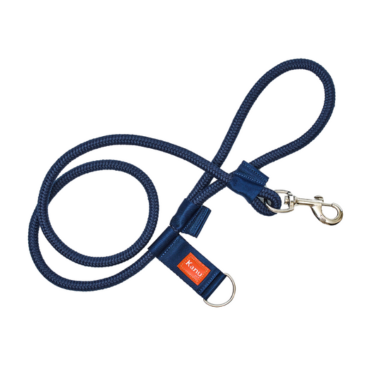 Correa Cuerda Redonda Kanu Pet con Argolla para Dispensador de Bolsas  para Perro  Azul