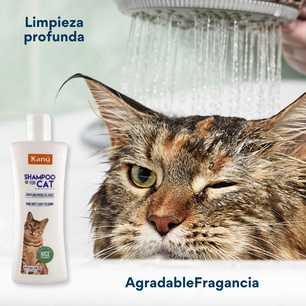 Shampoo con agradeble Fragancia Kanu para Gato 240 ML