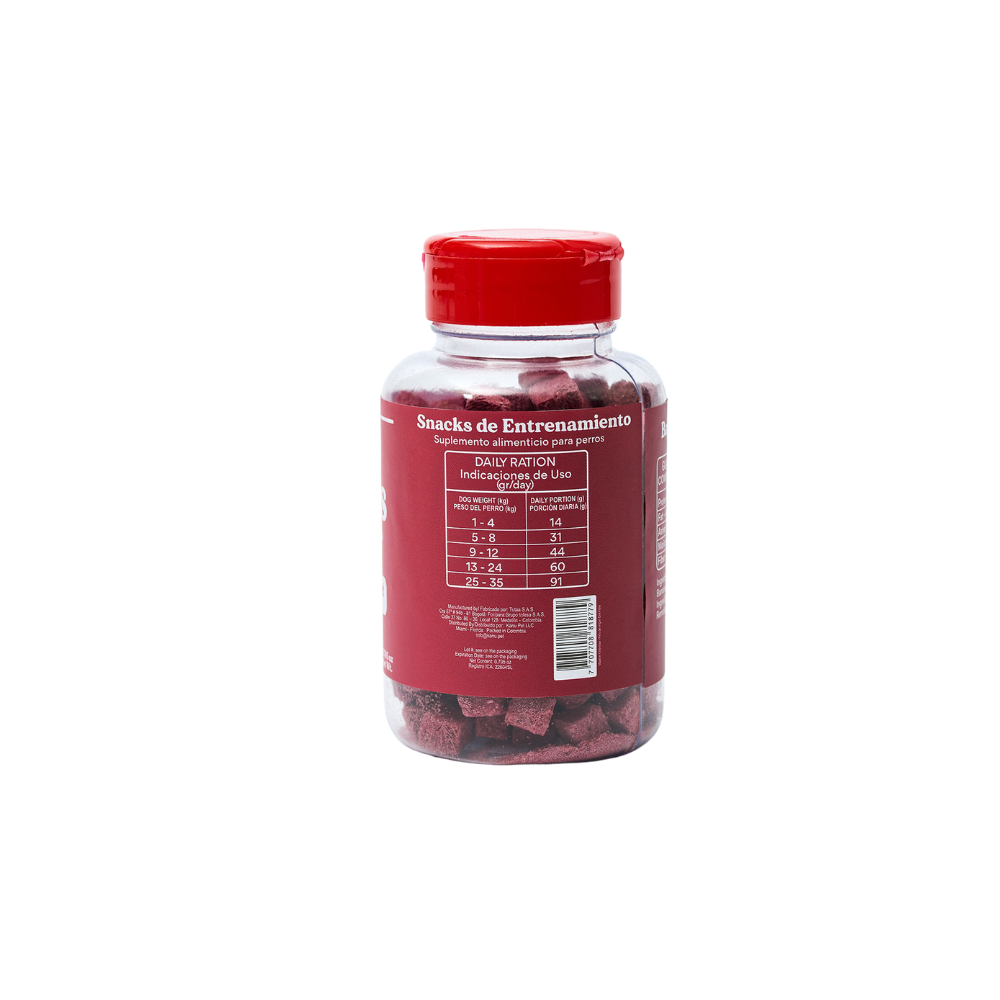 Kanu Pet Tasty Cubes de Remolacha Liofilizada para Perros, 20 g - Ideales para Entrenar, Bajas en Calorías y Llenas de Sabor