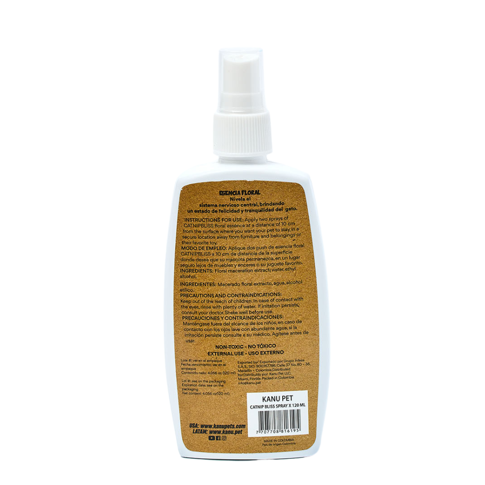 Spray de Hierba Gatuna Kanu Pet Catnip Bliss para Gatos