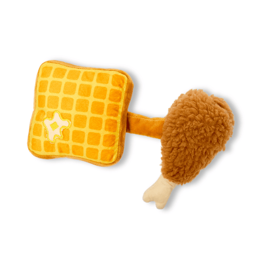 Juguete de Peluche Waffle Con Pollo Kanu Pet  para Perro