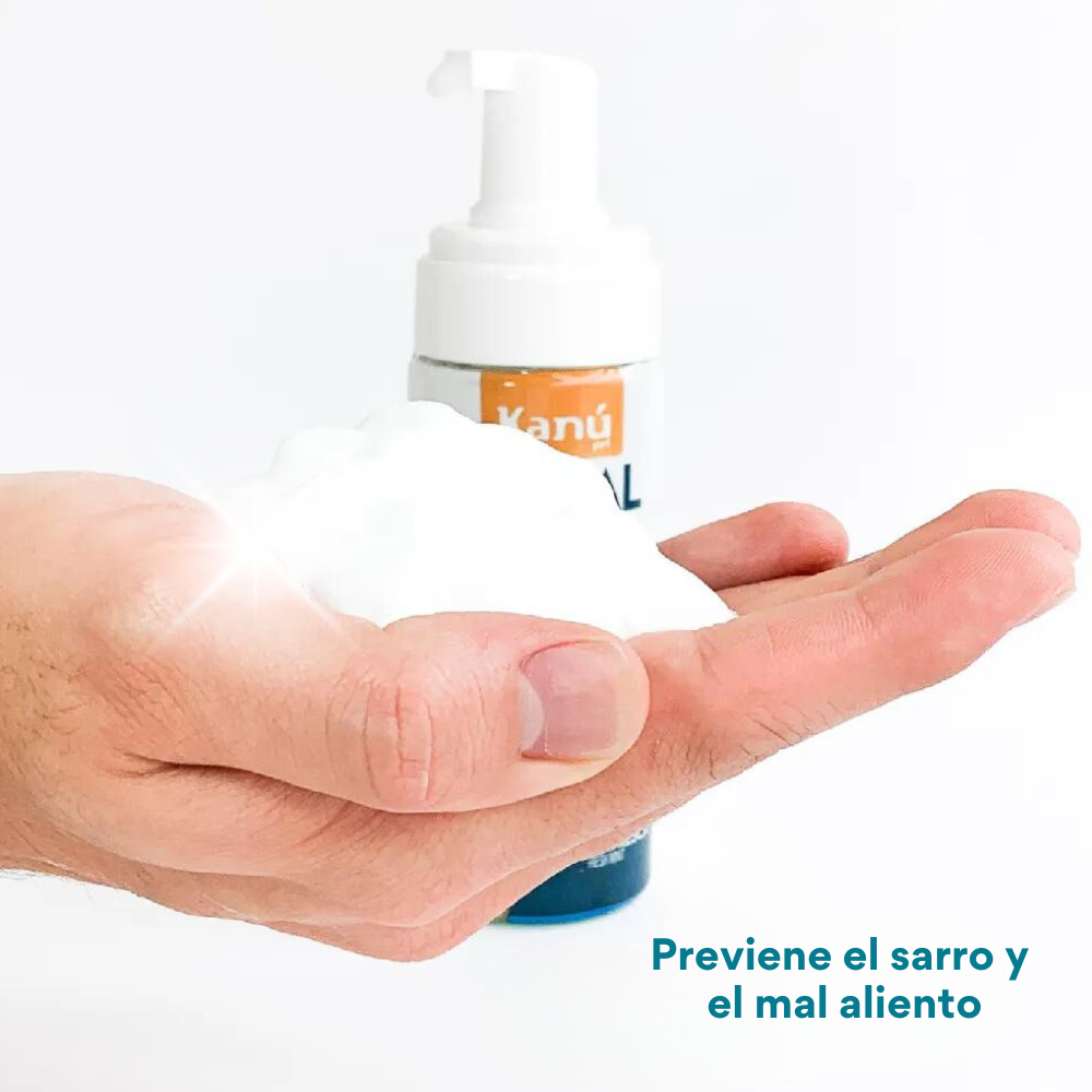 Enjuague Bucal Kanu en Espuma Menta para Gato 150 ml