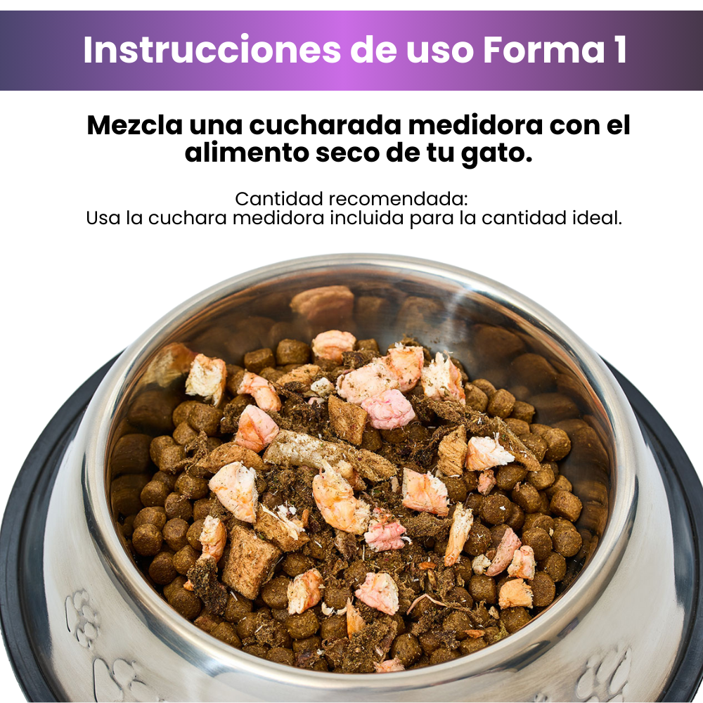 Suplemento K-Booster  de Camarón Liofilizado Kanu Pet para gatos