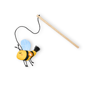 Juguete de  Peluche Abeja con vara para gato Kanu Pet