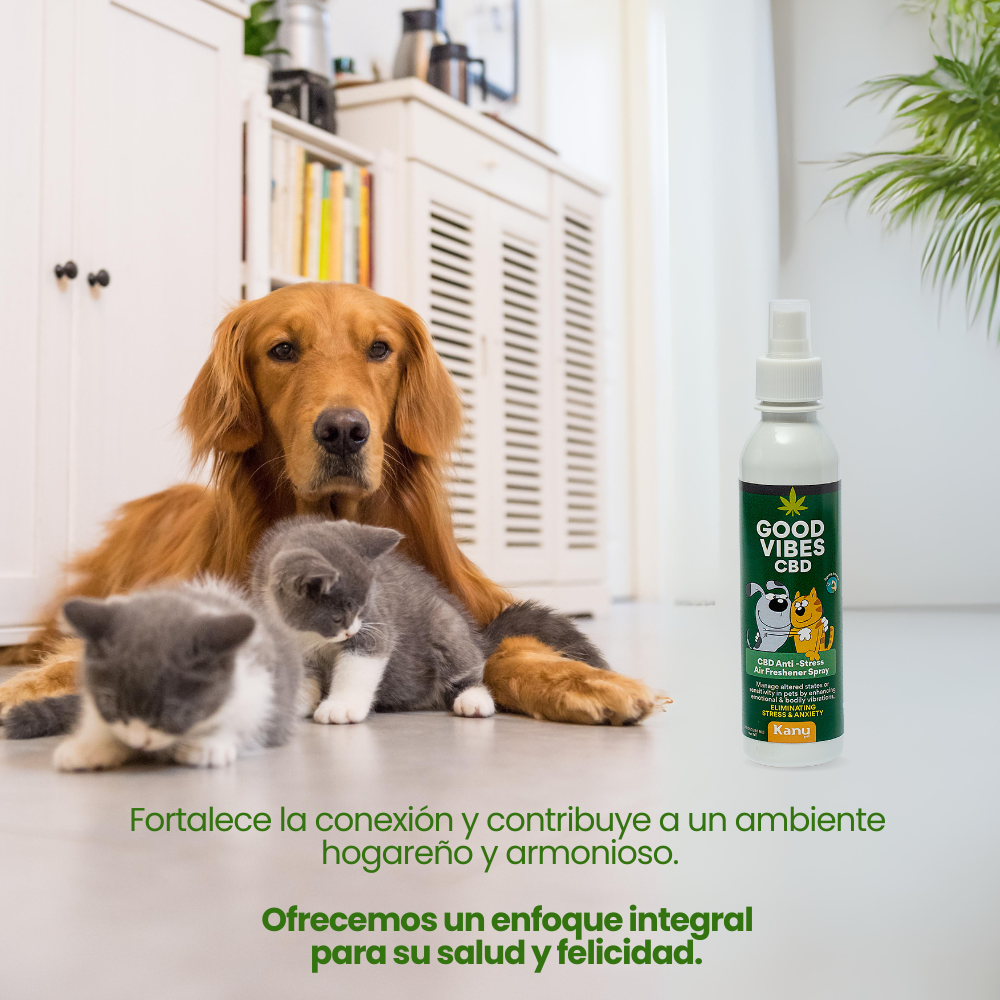 Spray Relajante de CBD Good Vibes Kanu Pet para perro y gatos