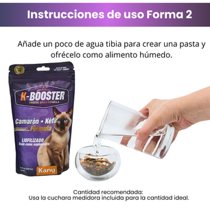 Suplemento K-Booster  de Camarón Liofilizado Kanu Pet para gatos