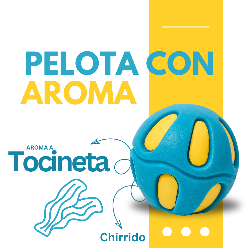 Juguete Pelota  Blanda aroma a tocineta Kanu Pet para perro