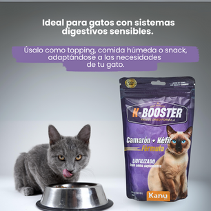 Suplemento K-Booster  de Camarón Liofilizado Kanu Pet para gatos