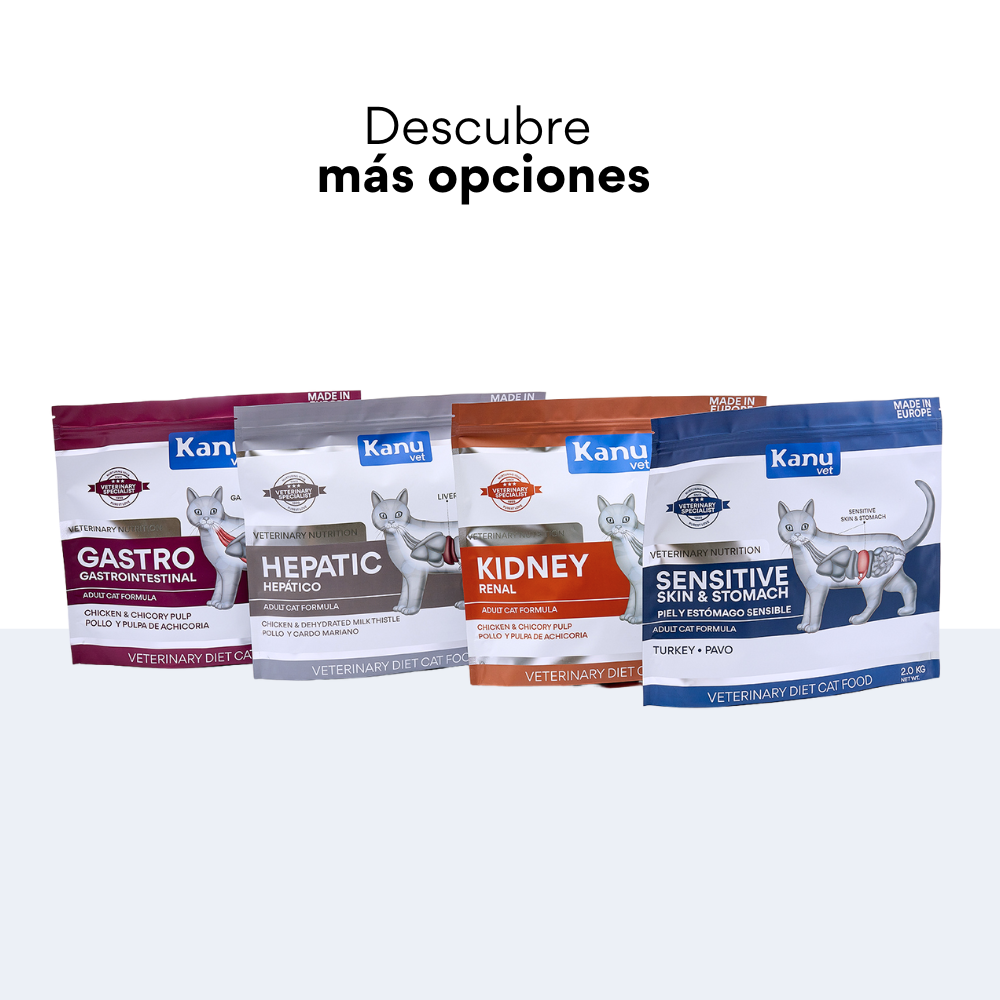 Alimento Medicado Kanu Vet Hepático para Gato Adultos