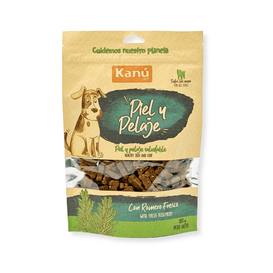 Snacks Galletas Kanu Pet Piel y Pelaje Para Perro  180 GR