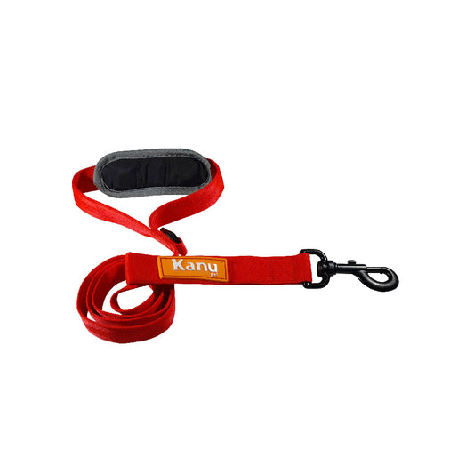 Correa Kanu Pet Rojo y Gris Para Perro