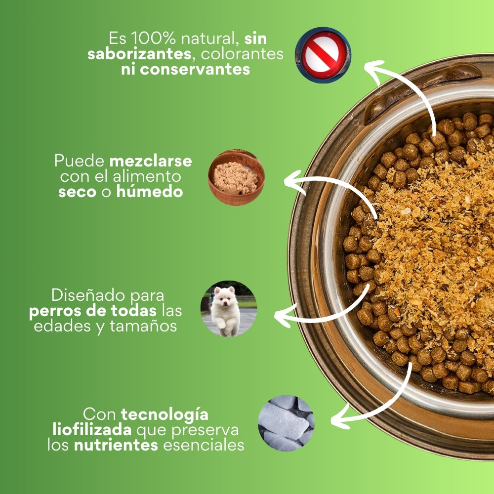 Suplemento K-Booster de Res Liofilizado Kanu Pet para perros