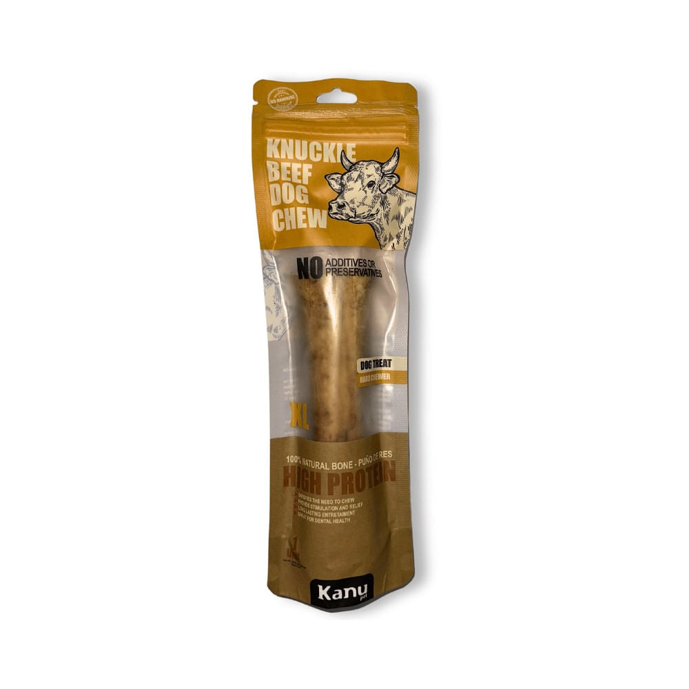 Snack Hueso 100% Natural Kanu Pet Puño de Res para Perro