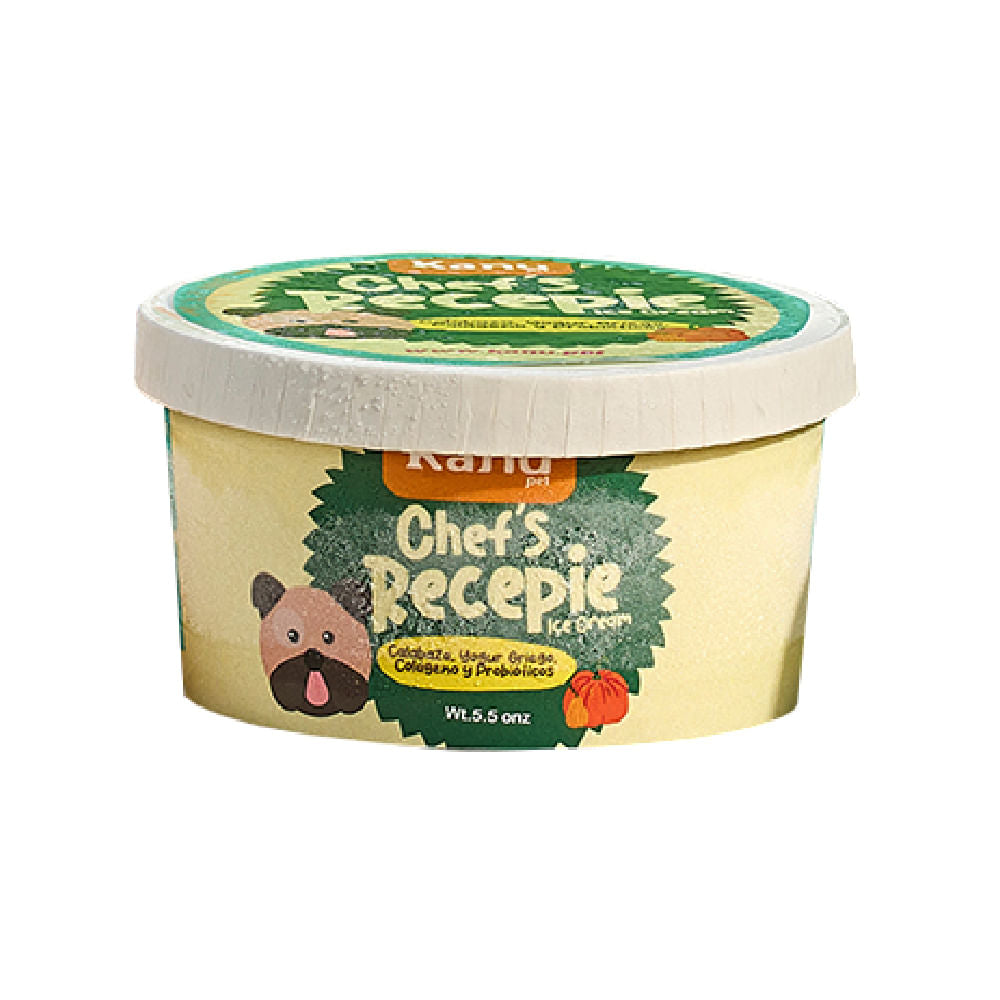 Helado  de Calabaza Chef Recipe  Kanu Pet  para Perro y Gato 3.5 Oz