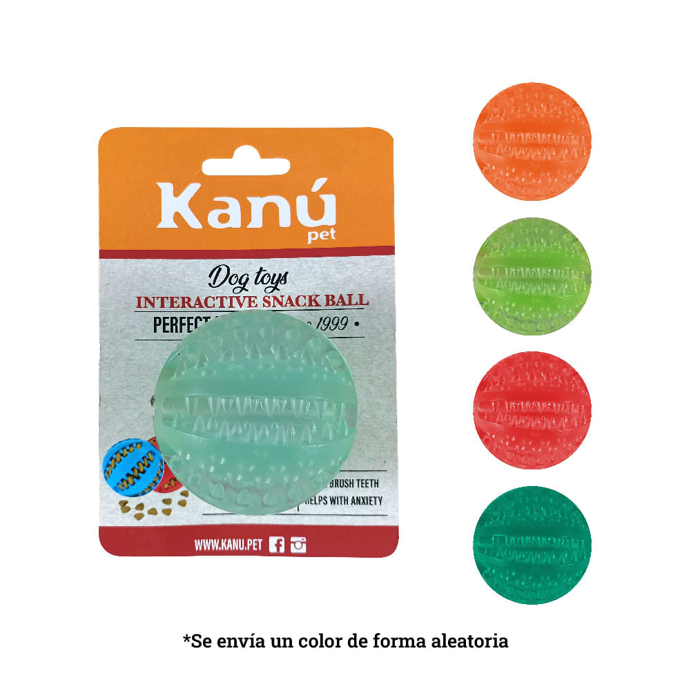 Juguete Kanu Pet Bola Porta Snack para Perro