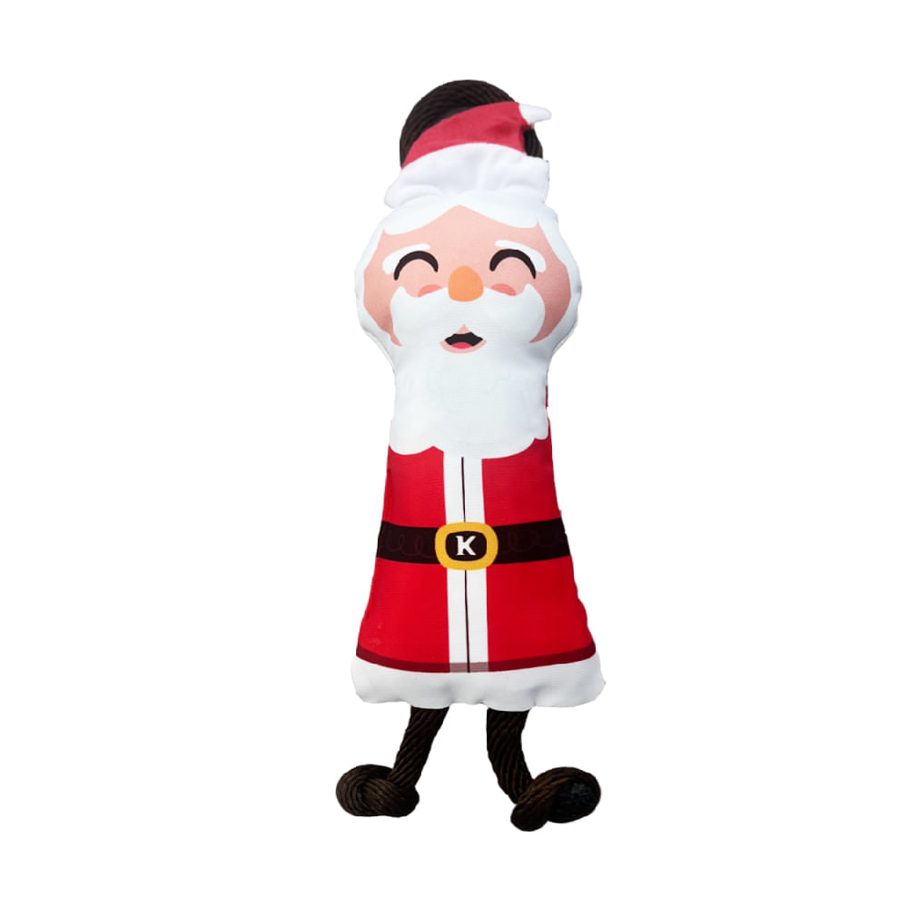Juguete Peluche Papa Noel Navidad Kanu Pet para Perro
