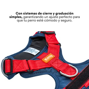 Pechera Walker Azul Rojo Kanu Pet para Perro