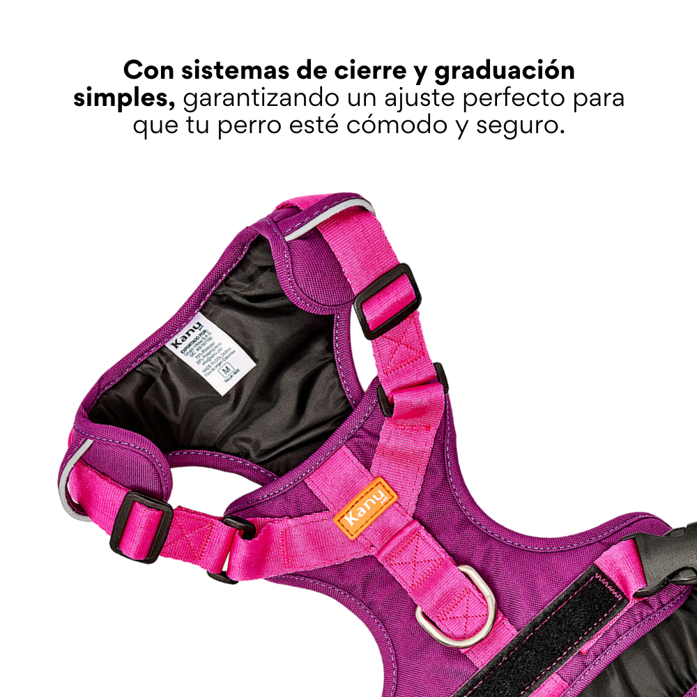 Pechera Walker Fucsia Kanu Pet para Perro